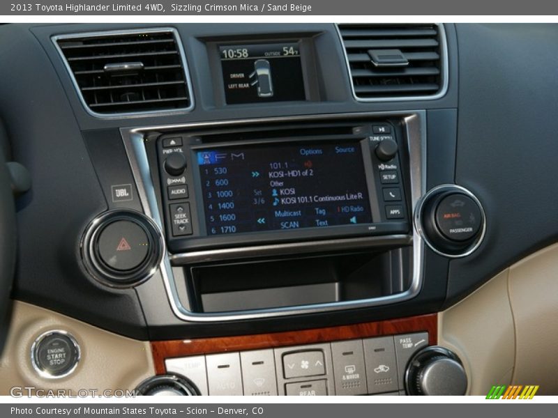 Sizzling Crimson Mica / Sand Beige 2013 Toyota Highlander Limited 4WD