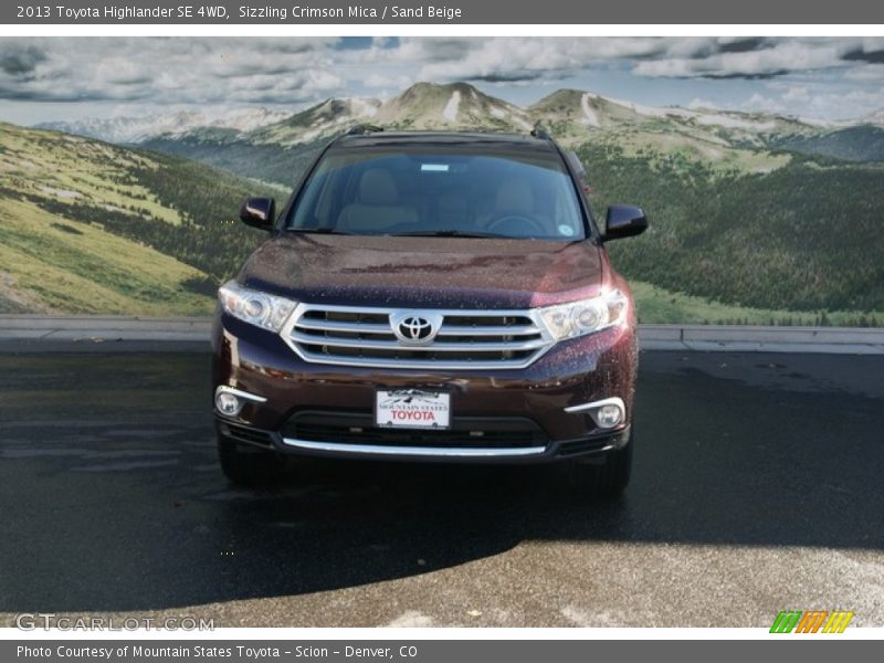 Sizzling Crimson Mica / Sand Beige 2013 Toyota Highlander SE 4WD