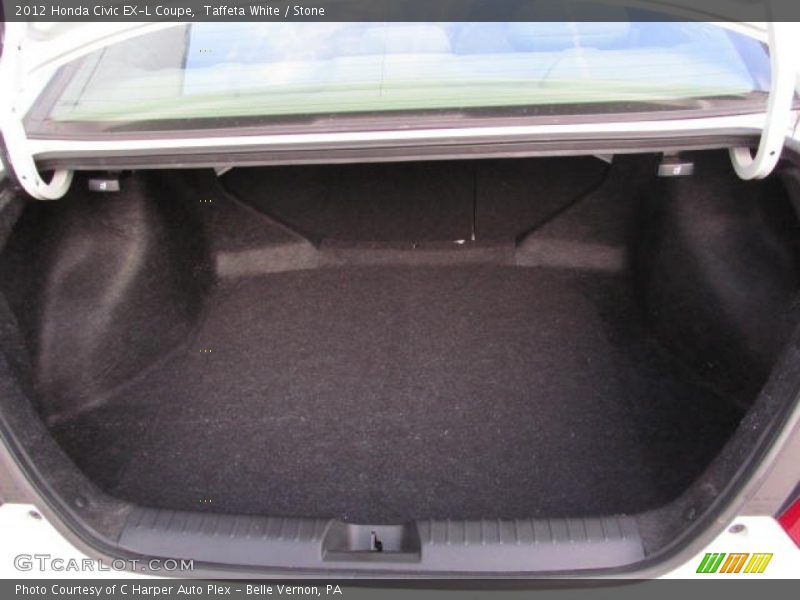 Taffeta White / Stone 2012 Honda Civic EX-L Coupe