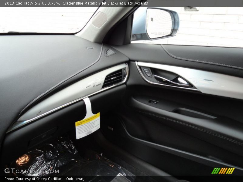Glacier Blue Metallic / Jet Black/Jet Black Accents 2013 Cadillac ATS 3.6L Luxury