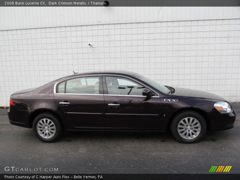 Dark Crimson Metallic / Titanium 2008 Buick Lucerne CX