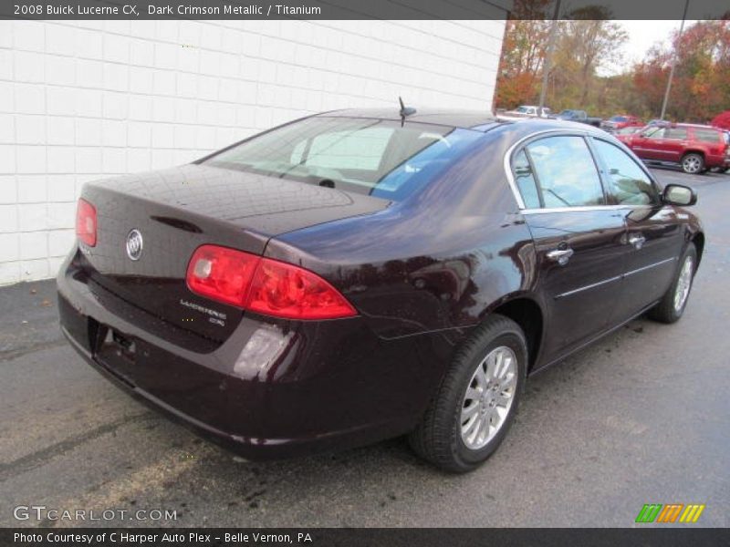 Dark Crimson Metallic / Titanium 2008 Buick Lucerne CX