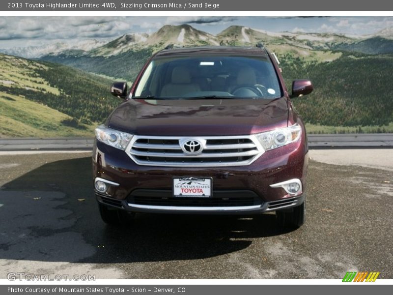 Sizzling Crimson Mica / Sand Beige 2013 Toyota Highlander Limited 4WD