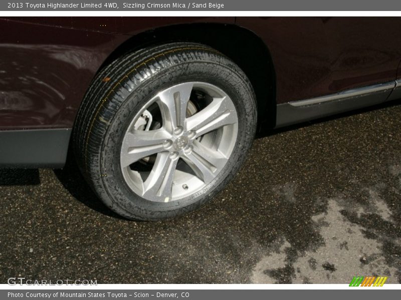Sizzling Crimson Mica / Sand Beige 2013 Toyota Highlander Limited 4WD