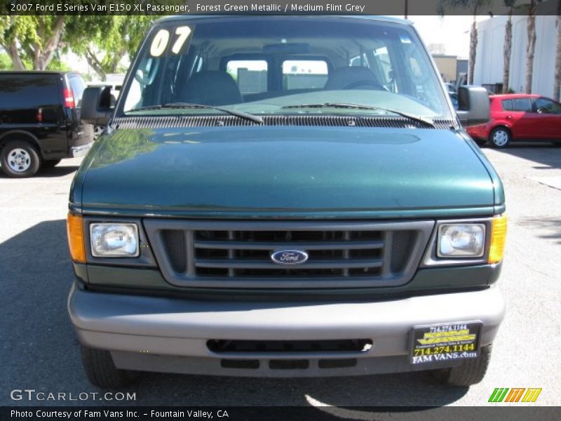 Forest Green Metallic / Medium Flint Grey 2007 Ford E Series Van E150 XL Passenger