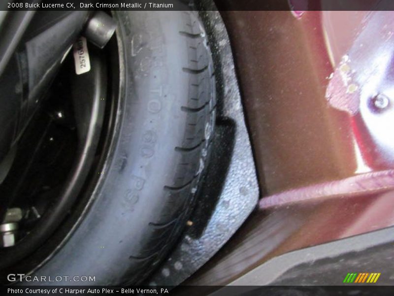 Dark Crimson Metallic / Titanium 2008 Buick Lucerne CX