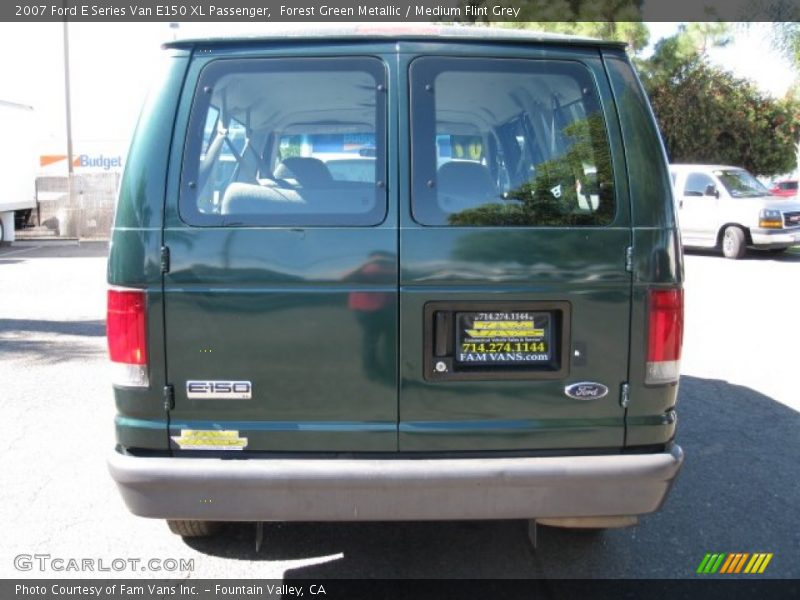 Forest Green Metallic / Medium Flint Grey 2007 Ford E Series Van E150 XL Passenger