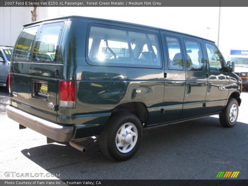 Forest Green Metallic / Medium Flint Grey 2007 Ford E Series Van E150 XL Passenger