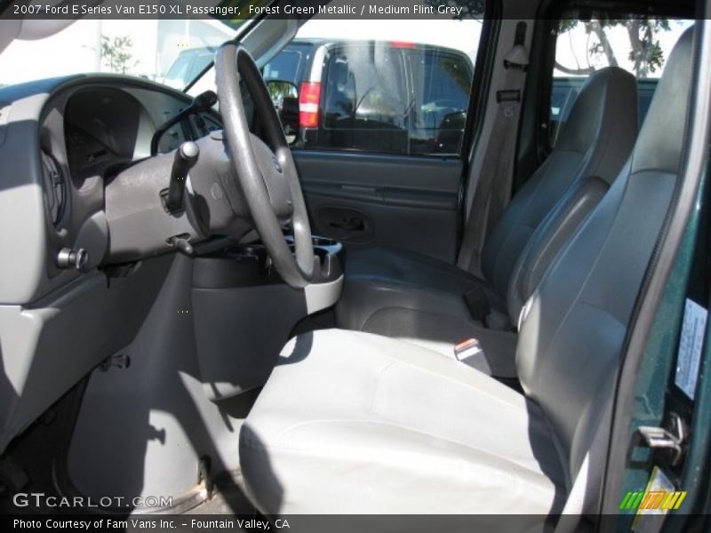 Forest Green Metallic / Medium Flint Grey 2007 Ford E Series Van E150 XL Passenger