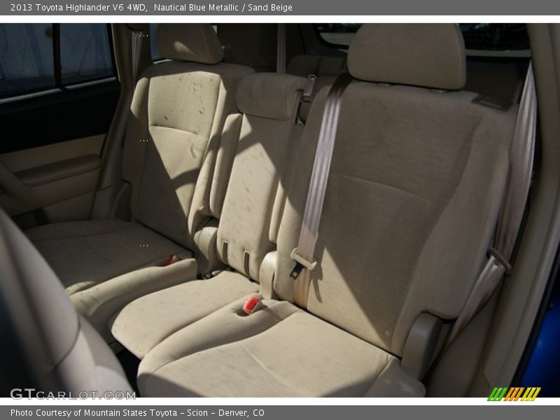 Nautical Blue Metallic / Sand Beige 2013 Toyota Highlander V6 4WD