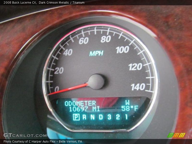 Dark Crimson Metallic / Titanium 2008 Buick Lucerne CX