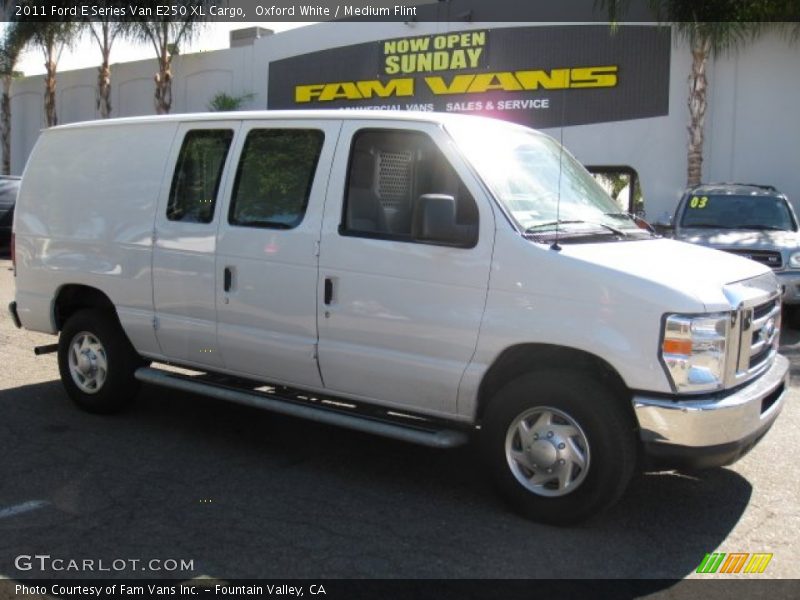 Oxford White / Medium Flint 2011 Ford E Series Van E250 XL Cargo