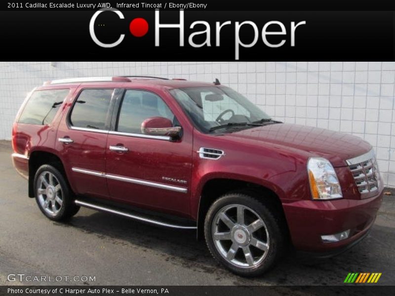 Infrared Tincoat / Ebony/Ebony 2011 Cadillac Escalade Luxury AWD