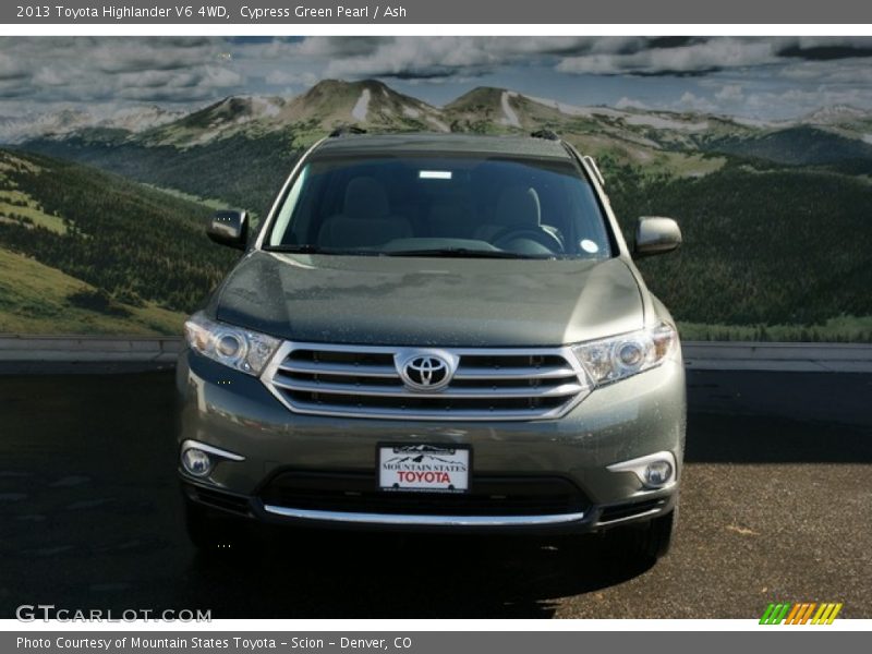Cypress Green Pearl / Ash 2013 Toyota Highlander V6 4WD
