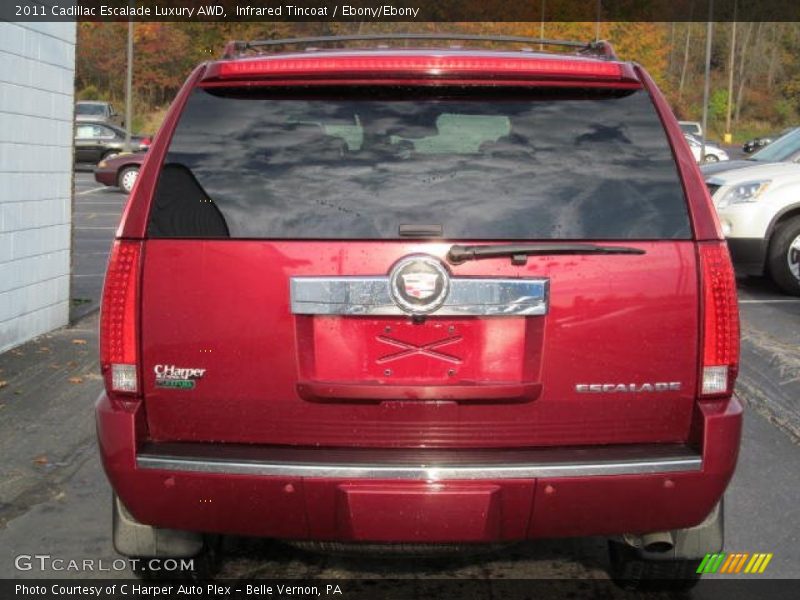 Infrared Tincoat / Ebony/Ebony 2011 Cadillac Escalade Luxury AWD
