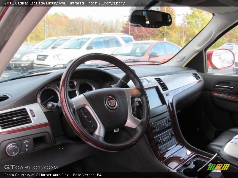 Infrared Tincoat / Ebony/Ebony 2011 Cadillac Escalade Luxury AWD