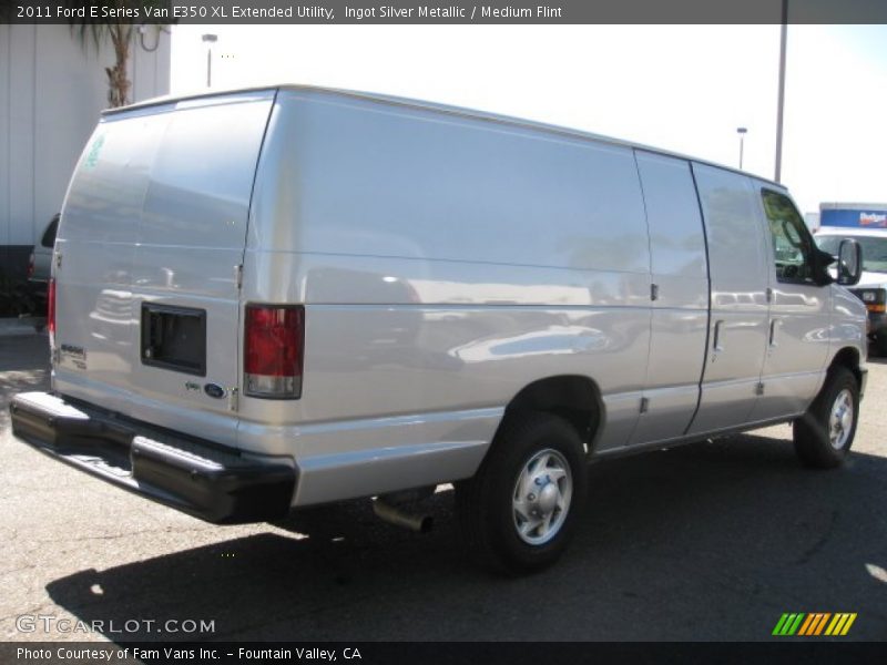 Ingot Silver Metallic / Medium Flint 2011 Ford E Series Van E350 XL Extended Utility