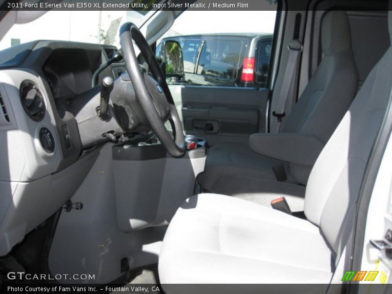 Ingot Silver Metallic / Medium Flint 2011 Ford E Series Van E350 XL Extended Utility