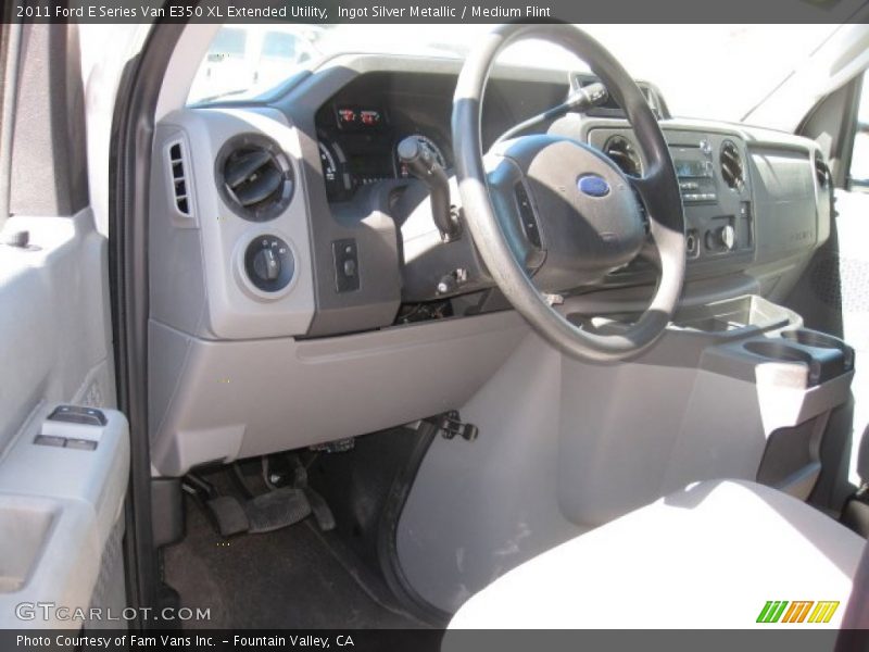 Ingot Silver Metallic / Medium Flint 2011 Ford E Series Van E350 XL Extended Utility
