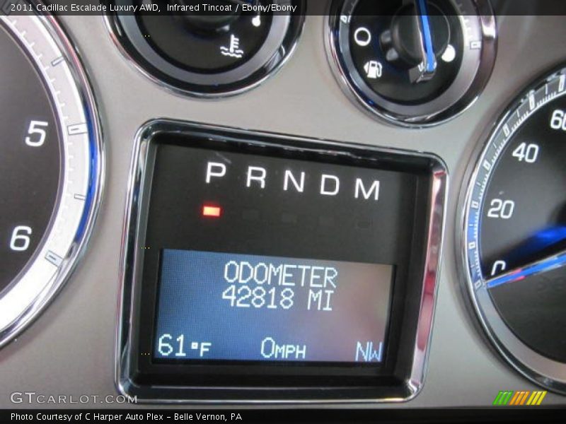 Infrared Tincoat / Ebony/Ebony 2011 Cadillac Escalade Luxury AWD