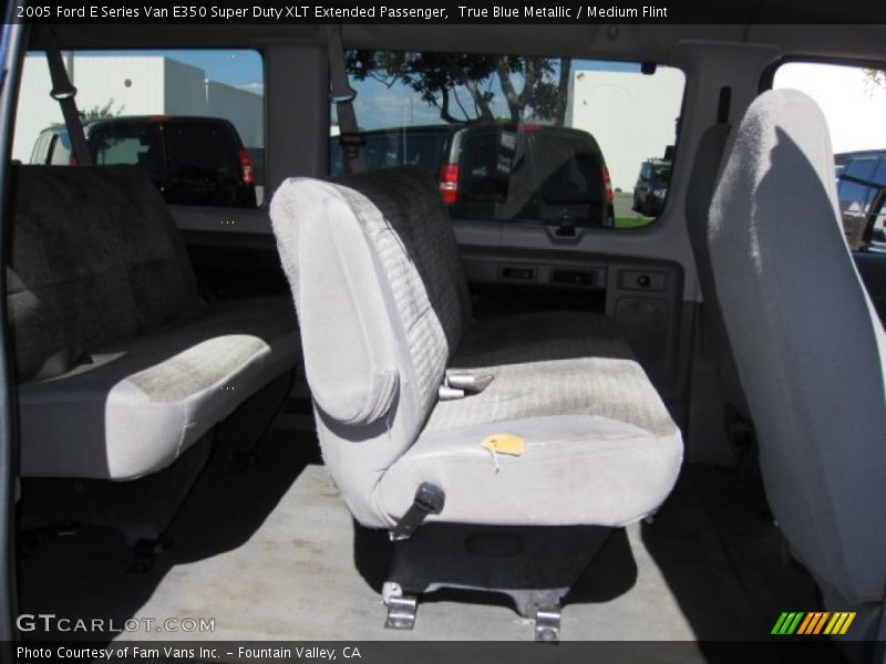 True Blue Metallic / Medium Flint 2005 Ford E Series Van E350 Super Duty XLT Extended Passenger