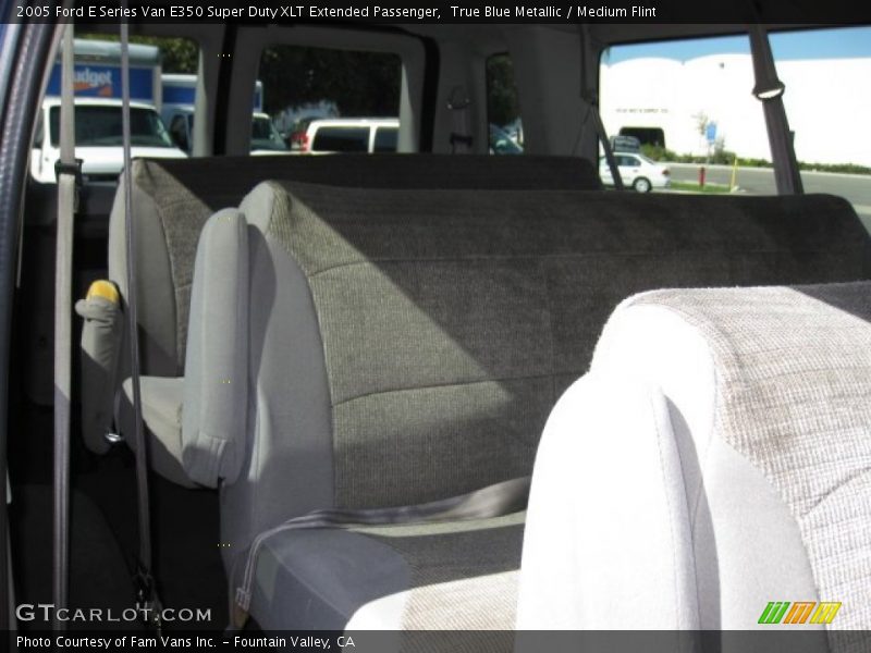 True Blue Metallic / Medium Flint 2005 Ford E Series Van E350 Super Duty XLT Extended Passenger