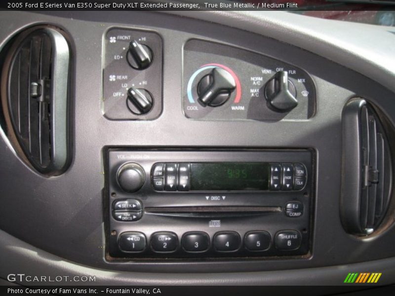 True Blue Metallic / Medium Flint 2005 Ford E Series Van E350 Super Duty XLT Extended Passenger