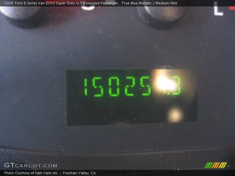 True Blue Metallic / Medium Flint 2005 Ford E Series Van E350 Super Duty XLT Extended Passenger