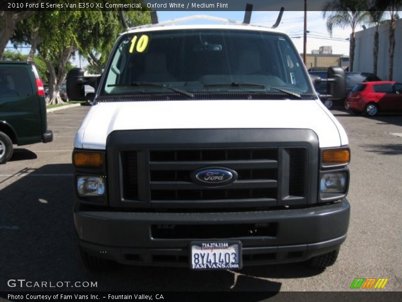 Oxford White / Medium Flint 2010 Ford E Series Van E350 XL Commericial