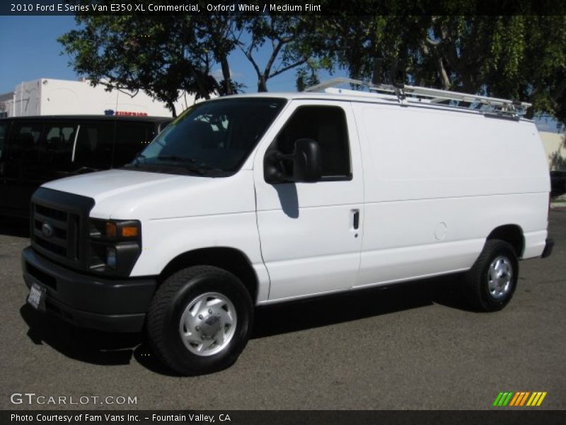 Oxford White / Medium Flint 2010 Ford E Series Van E350 XL Commericial