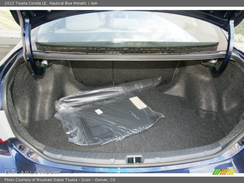  2013 Corolla LE Trunk