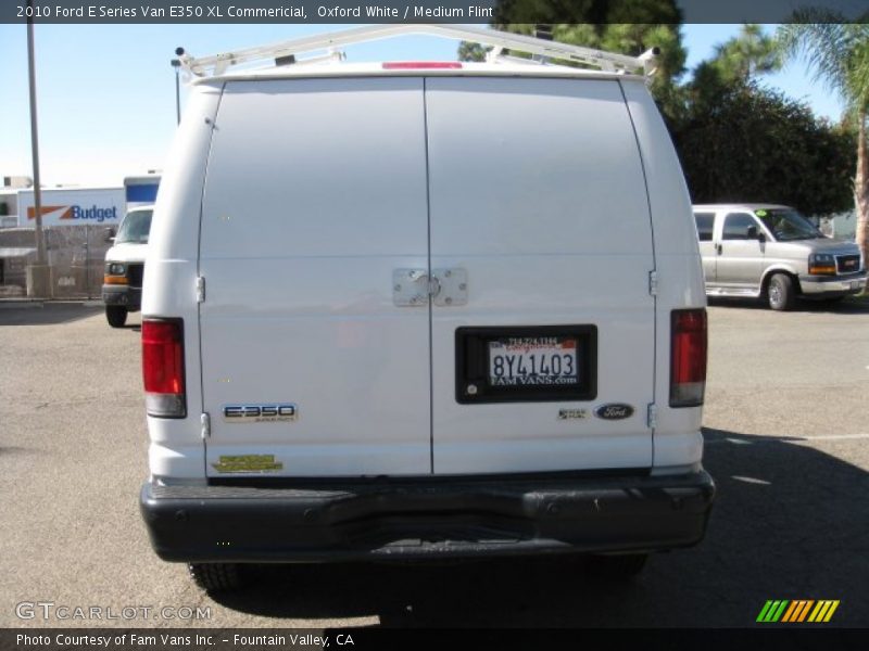 Oxford White / Medium Flint 2010 Ford E Series Van E350 XL Commericial