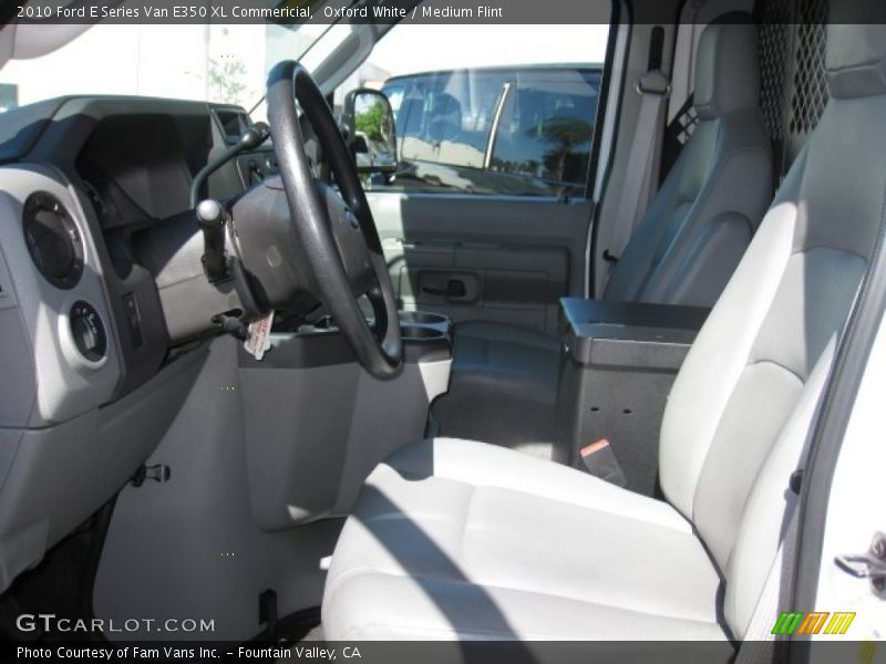 Oxford White / Medium Flint 2010 Ford E Series Van E350 XL Commericial