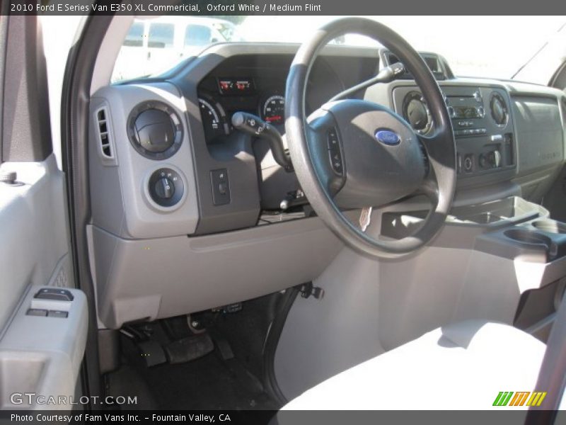 Oxford White / Medium Flint 2010 Ford E Series Van E350 XL Commericial