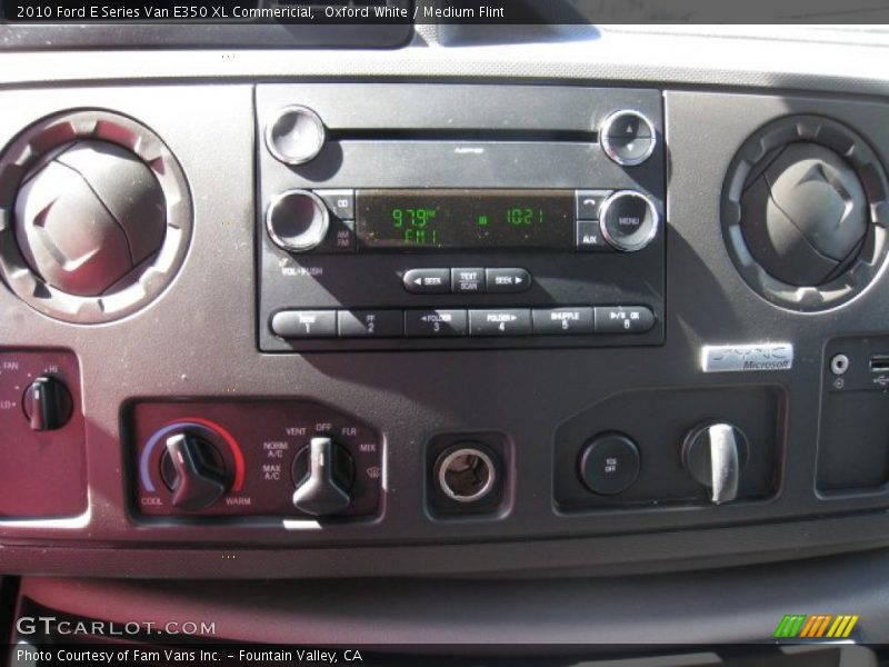 Oxford White / Medium Flint 2010 Ford E Series Van E350 XL Commericial