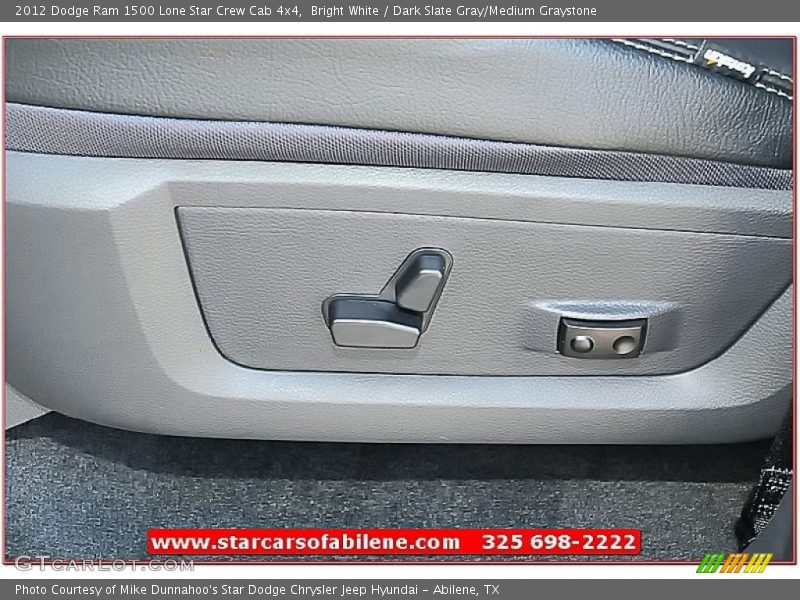 Bright White / Dark Slate Gray/Medium Graystone 2012 Dodge Ram 1500 Lone Star Crew Cab 4x4