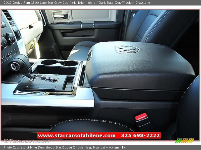 Bright White / Dark Slate Gray/Medium Graystone 2012 Dodge Ram 1500 Lone Star Crew Cab 4x4