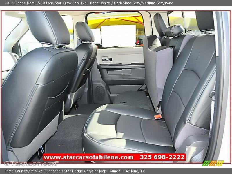 Bright White / Dark Slate Gray/Medium Graystone 2012 Dodge Ram 1500 Lone Star Crew Cab 4x4