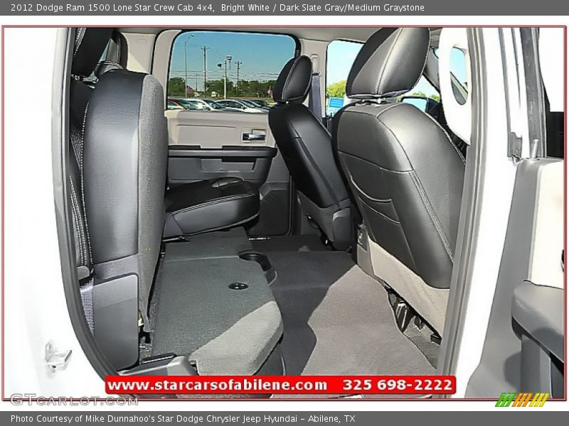 Bright White / Dark Slate Gray/Medium Graystone 2012 Dodge Ram 1500 Lone Star Crew Cab 4x4