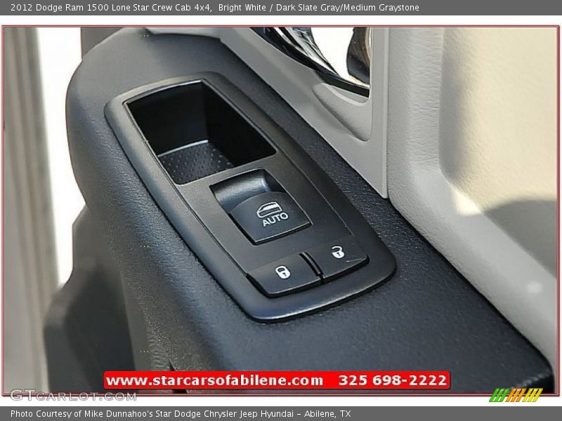 Bright White / Dark Slate Gray/Medium Graystone 2012 Dodge Ram 1500 Lone Star Crew Cab 4x4