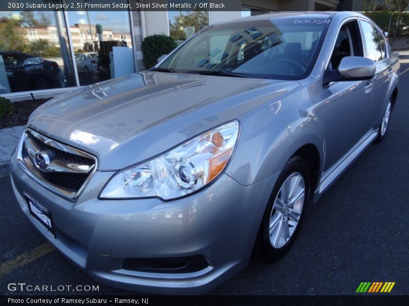 Steel Silver Metallic / Off Black 2010 Subaru Legacy 2.5i Premium Sedan