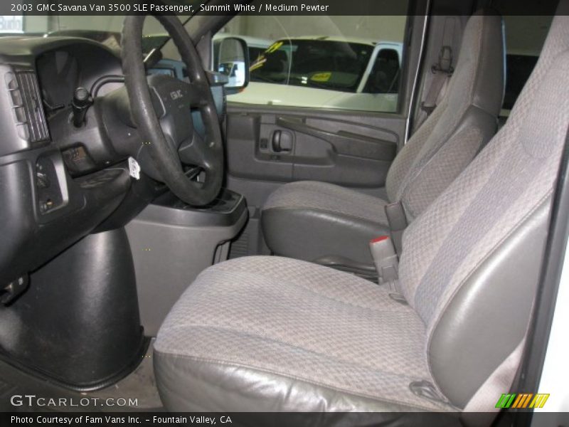 Summit White / Medium Pewter 2003 GMC Savana Van 3500 SLE Passenger