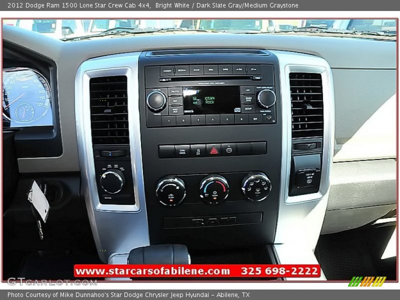 Bright White / Dark Slate Gray/Medium Graystone 2012 Dodge Ram 1500 Lone Star Crew Cab 4x4