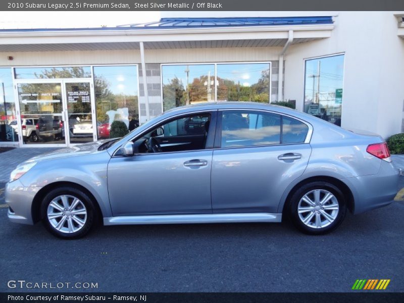 Steel Silver Metallic / Off Black 2010 Subaru Legacy 2.5i Premium Sedan