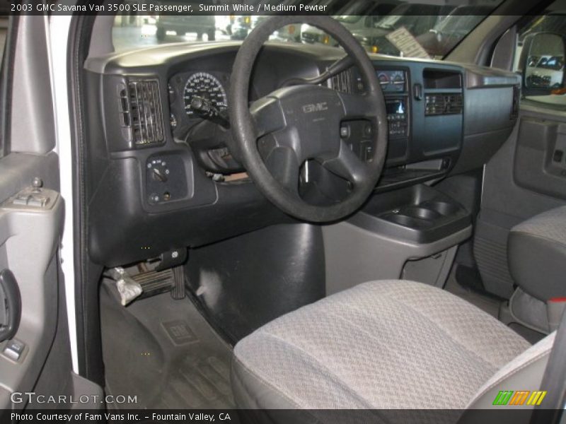 Summit White / Medium Pewter 2003 GMC Savana Van 3500 SLE Passenger