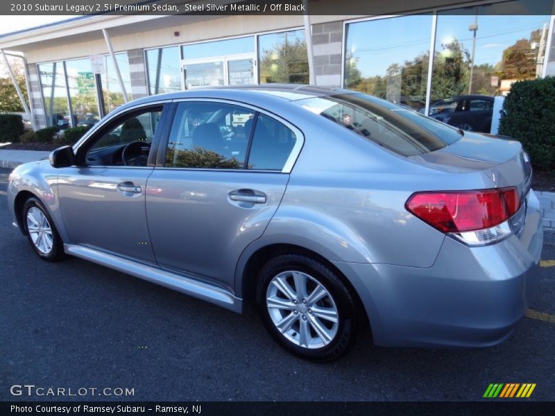 Steel Silver Metallic / Off Black 2010 Subaru Legacy 2.5i Premium Sedan