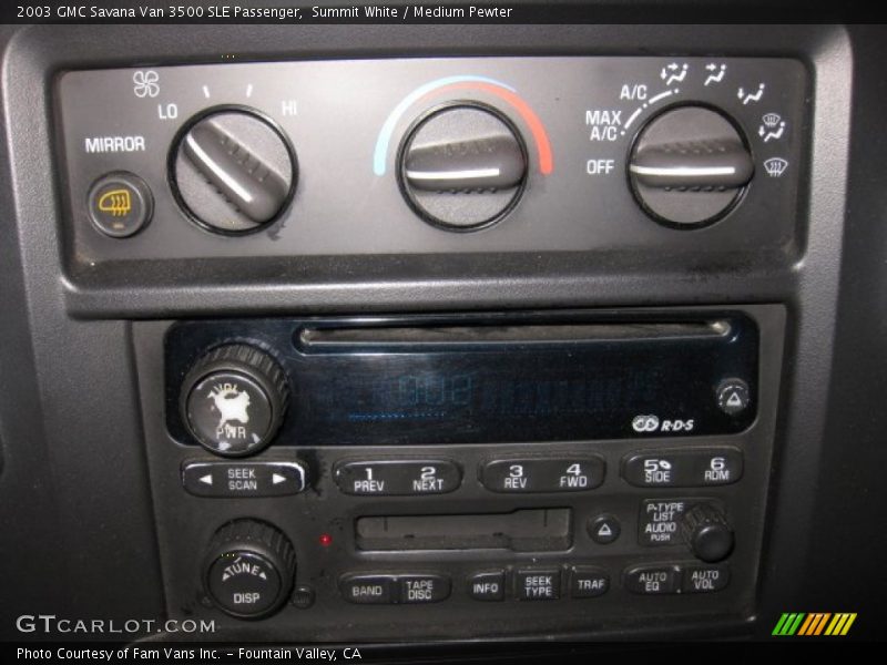Summit White / Medium Pewter 2003 GMC Savana Van 3500 SLE Passenger