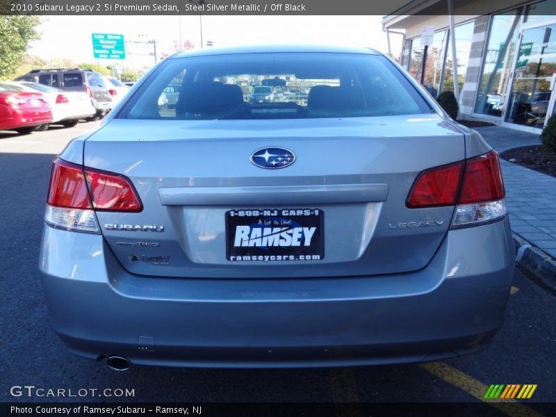Steel Silver Metallic / Off Black 2010 Subaru Legacy 2.5i Premium Sedan