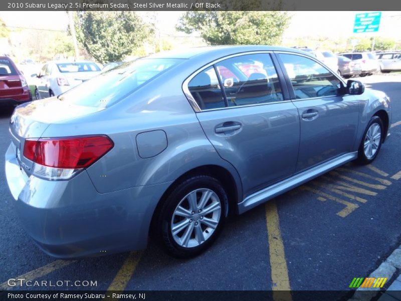 Steel Silver Metallic / Off Black 2010 Subaru Legacy 2.5i Premium Sedan