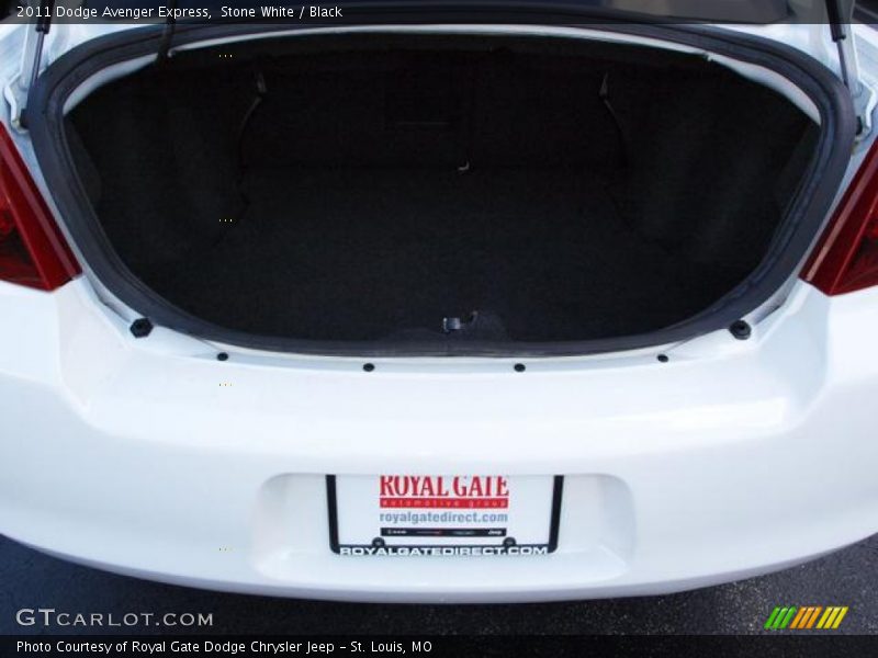 Stone White / Black 2011 Dodge Avenger Express